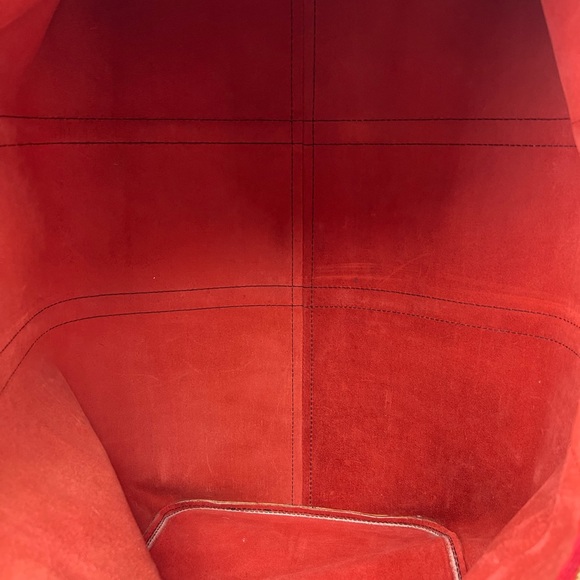 💯Authentic Keepall 50 Red Epi Leather Duffel Bag - Picture 6 of 7